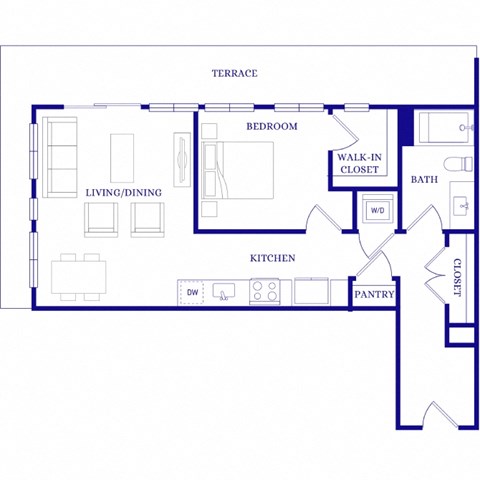 a floor plan of a house with an open floor plan